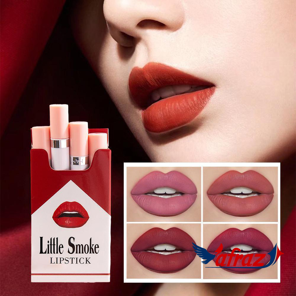 Handaiyan Long Lasting 4 Sets of Creative Cigarette Lipsticks and Durable